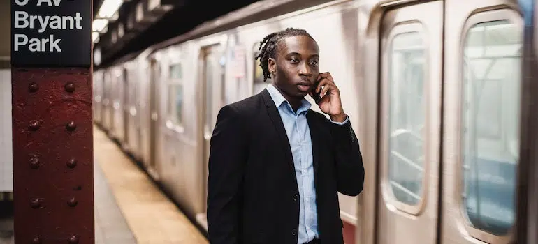 A man commuting after moving from Caldwell to Englewood with partner