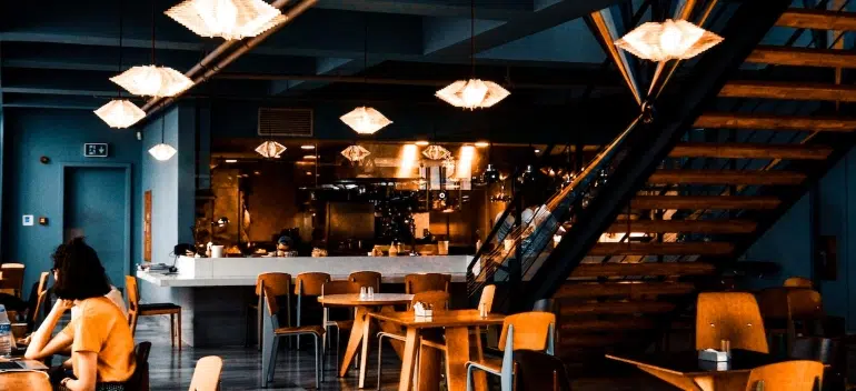 Picture of a cozy cafe in one of the best places to move to in Hudson County